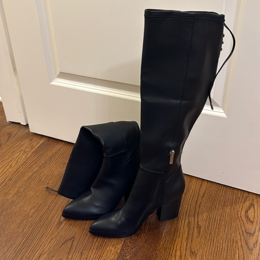 Black Marc Fisher knee high boots
